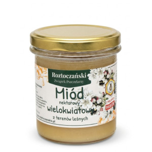 Miód Wielokwiatowy 370 g z terenów  LEŚNYCH